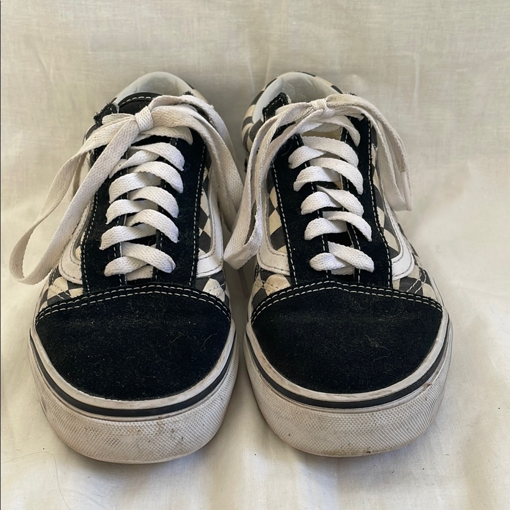 Vans Classic Black and White Checkered Sneakers